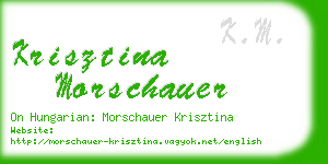 krisztina morschauer business card